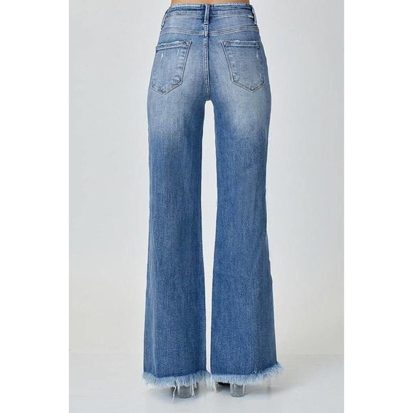 💥Risen Mid-Rise Button Down Wide Leg Jeans - Picture 8 of 8